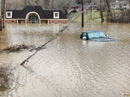 Portions of Route 60 in Cabell County experiencing high water