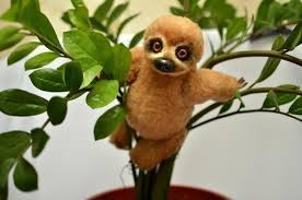 Faultier Stofftier Faultier Geschenk Baby Faultier Ooak Spielzeug Realistichnye Igrushki