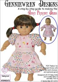 Bitty Baby Doll Clothes Patterns Anna Peasant Dress 15 Baby Doll Clothes Doll Clothes Bitty Baby Doll Clothes Patterns