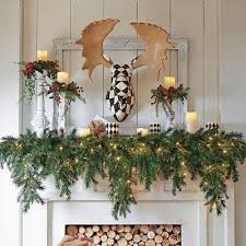 6 Cascading Christmas Garland Grandin Road Christmas Fireplace Decor Indoor Christmas Decorations Christmas Mantle Decor