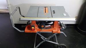 Ridgid R4513 15 Amp 10 In Heavy Duty Portable Table Saw With Stand 03232017 95 Ridgid Portable Table Saw Used Tools For Sale Table Saw