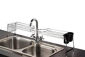 If you need to replace the mixer tap in your kitchen, these plumbing tips will ensure you don't have if those flexes aren't installed correctly and blow out and you can't prove you used a plumber to install. Buy Home Basics Over The Sink Chrome Shelf Online At Low Prices In India Amazon In