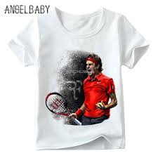Buy roger federer t shirt and get the best deals at the lowest prices on ebay! Fashion Print Roger Federer Rf Art Children T Shirt Boys Girls Summer Short Sleeve Tops Kids Funny Soft T Shirt Ooo286 T Shirts Aliexpress