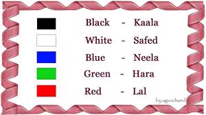 Learn Hindi Through English Colors In Hindi Learn Hindi Colours In Hindi Hindi Language Learning