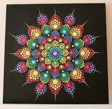 Handmade Dot Mandala On Canvas Etsy Mandala Design Pattern Dot Mandala Mandala Dots