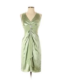 Kay Unger Cocktail Dress Party Green Solid Dresses Used Size 2 In 2020 Cocktail Dress Dresses Green Cocktail Dress