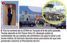 Salió Trump de Turquía escondido en camión de comida