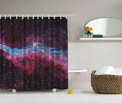 Outer Space Infinity Galaxy Print Universe Milkyway Starry Stars Orbit Astronomy Gifts Cosmos C Kid Bathroom Decor Fabric Shower Curtains Luxury Shower Curtain