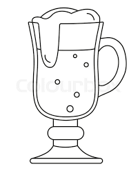 Download 158 beer mug cheers free vectors. Line Art Black And White Fancy Beer Stock Vector Colourbox