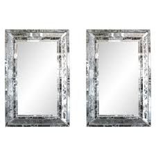 Pair Of Venetian Style Silver Veined Mirrors 1stdibs Com Vintage Mirror Wall Mirror Mirror Wall