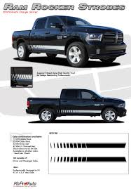 details about lower rocker panel strobe stripes 3m vinyl graphic decals 2009 2018 dodge ram