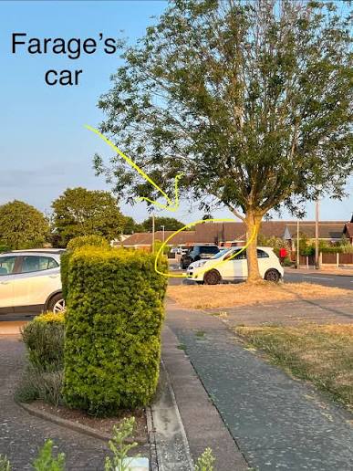 Nigel Farage's representative visits homeowner | Clacton-on-Sea, England