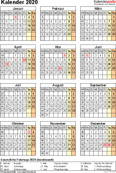Die beste art, ihre planung festzulegen und ihre termine einzutragen wochenkalender 2021 für kw 2 deutschland. Vorlage 17 Kalender 2020 Fur Excel Jahresansicht Hochformat 1 Seite Vorlagen Kalender Excel Vorlage