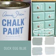 Once dry the piece was waxed with clear chalk paint® wax, then sanded to reveal the darker duck egg blue underneath. Kitchen Cabinet Paint Kit Knot Too Shabby Furnishings