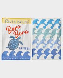 We loved everything about the four seasons bora bora! Bora Bora Printed Tea Towels Set Of Two Oliver Bonas