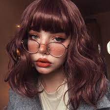 Evahair Com On Instagram Reddish Brown In Autumn Yay Or Nay Cute Reddish Brown Shoulder Length Wavy Bob S Chin Length Hair Shoulder Hair Short Wavy Hair