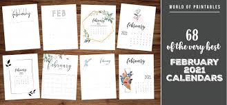 February 2021 calendar printable blank template is an easy way to manage work and personal things. Calendar February 2021 68 Stunning Printable Calendars