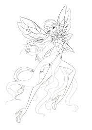 Winx Club Kleurplaten Dreamix Ausmalbild Flora Harmonix Cute766