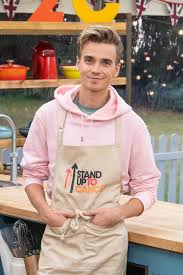 This episode is audio described includes real life cancer stories. Great Celebrity Bake Off S Joe Sugg Faints In Tent After Injury