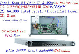 Intel Xeon E3 1230 V2 E3 1230 V2 Pc Factory Direct Sale 1u Firewall Quad Core Xeon E3 1230 V2 3 3g With 8 Ports 6 1000m 82574l Gigabit Nic 2 Sfp 2g Ram 8g Ssd Vpn Router Server Rack Router
