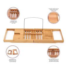 4.7 out of 5 stars. Bathroom Bamboo Bath Bathtub Shelf Bridge Tub Caddy Tray Rack Retractable Wine Glass Book Holder Bathtub Rack Support Bathtub Trays Aliexpress
