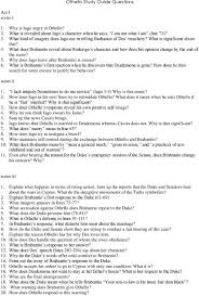 To confront iago about his deception. Othello Study Guide Questions Pdf Free Download