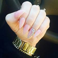 70 Creative Stiletto Nail Designs Stayglam Shimmering gold gets even more glam with black and fuchsia spots made to resemble a big cat's markings.