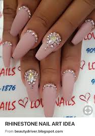 Rhinestone Nail Art Design Gem Nails Nail Art Rhinestones Nails Design With Rhinestones