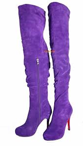 Hot Kid High Heels Promotion Shop For Promotional Hot Kid High Heels On Aliexpress Com Purple Boots Boots Purple Suede