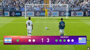Argentina will take on uruguay in saudi arabia in an international friendly on tuesday, november 19 with lionel messi returning to action after his heroics argentina's international friendly against uruguay is in doubt after israel was hit by 50 rockets from the gaza strip as part of a military operation. Pes 2021 Argentina Vs Uruguay Penalty Shootout Gameplay Fifa World Cup Qatar 2022 Youtube