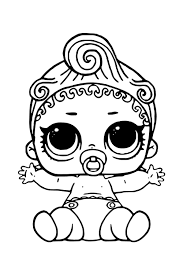 Our pages includes high quality images of glamour dolls designed to entertain and engage. Lol Baby Little Sister Dancer Coloring Page Free Printable Coloring Pages For Kids