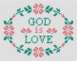 Maybe you would like to learn more about one of these? God Is Love Cross Stitch Pattern Cross Stitch Flowers Framed Cross Stitch Cross Stitch Border Pattern