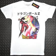 This rad tee has a crew neck, short sleeves, and a custom graphic inspired by the japanese animated series on the front. Dragon Ball Z T Shirt Primark Mens 100 Cotton White Retro Anime Uk Si Click Buy Love