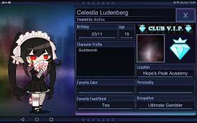 I'll post the aesthetic very soon ☆. Making Danganronpa Characters Into My Own Aesthetic And Gacha Day 1 Celestia Ludenberg Gachaclub