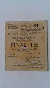 We have 2020 fa cup final tickets available for the english football association final at wembley stadium in london. Ticket Stub For The 1927 F A Cup Final Arsenal V Cardiff By The F A 1927