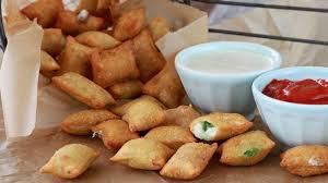 Image result for deep fried pizza