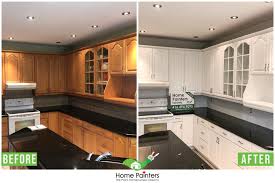 If you have all the time in the world and don't mind what your kitchen looks like during renovation, do the countertops first. Kitchen Cabinet Painting Cost 2021 Home Painters Toronto
