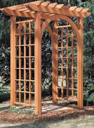 Nothing brings out a garden's best qualities quite like an outdoor arbor. Garden Arbor Woodworking Project Woodsmith Plans