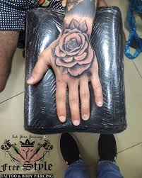 Rose Tattoo On Hand Realistic Rose Tattoo Hand Tattoos For Guys Rose Hand Tattoo Rose Tattoos For Men