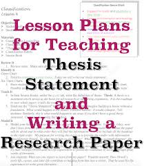 Sample Lesson Plans For Teaching Thesis Statement And How To Write A Research Paper More At Writingbydesi Thesis Statement Writing Services Teaching Writing