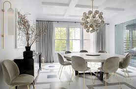 Gray Velvet Dining Chairs On Gold Legs Contemporary Dining Room And if you like to coordinate your furniture, we have matching dining sets, too.