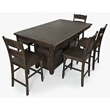 Ginger 5 Piece Counter Height Barnwood Dining Set Furniture Dining Set Dining Room Sets