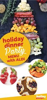 The menu prints on one 8.5 x 11 page. Holiday Dinner Party Ideas With Ingredients From Aldi Holiday Dinner Party Menu Holiday Dinner Aldi Meal Plan