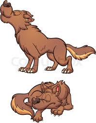 Cartoon Brown Wolf Howling And Stock Vector Colourbox 962 x 1080 jpeg 94. cartoon brown wolf howling and