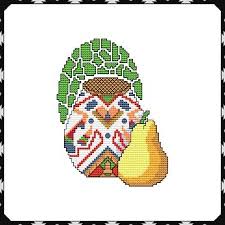 On 14 count fabric, it is about 7 1/4 x 5 inches. Arizona Pottery Cross Stitch Pattern By Marcia Manning Crosstitch Com