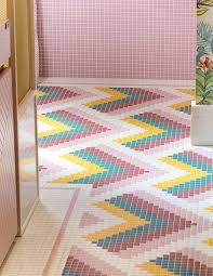 Walking On Sunshine Desire To Inspire Bloglovin Green Tile Bathroom Floor Patterns Bathroom Interior Design