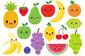 ;) follow along art for kids of all ages. Kawaii Fruit Cute Fruit Clipart Happy Fruit Clip Art 444425 Illustrations Design Bundles