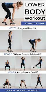 30 Minute Leg Workout Video At Home Nourish Move Love Lower Body Workout Fitness Body Leg Workout At Home