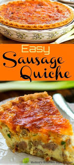 Easy Sausage Quiche Breakfast Quiche Recipes Quiche Recipes Easy Breakfast Brunch Recipes