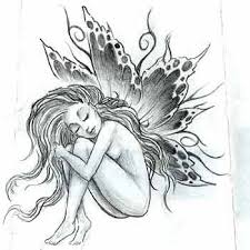 Lovely Fairy Tattoo Fairy Tattoo Designs Fairy Drawings